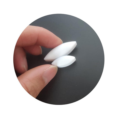 LABALPHA 6Pcs PTFE Magnetic Stirrer Mixer Stir Bar - Olive Shape, 20mm/0.78 inch Length