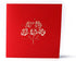 Valentines Day Card for Her - 3D Rose Bouquet Pop Up Card with Envelope, Gift for Him (Pack of 1)