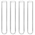 Glass Test Tubes, Sturdy Round Bottom Clear Lab Tubes (100, 12x75 mm)
