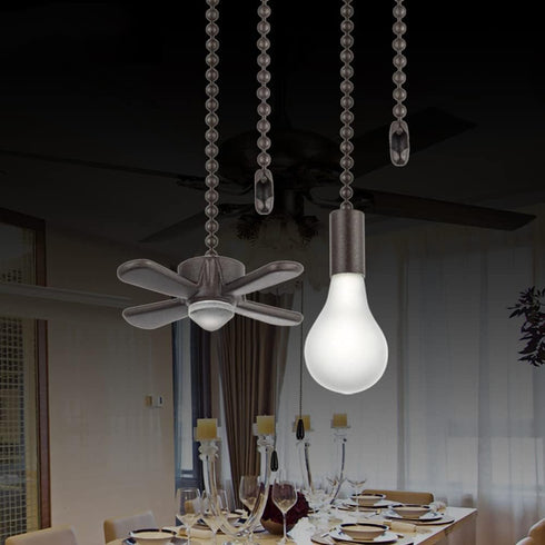 6Pcs 12 3 36 inches 3 Set) Ceiling Fan Pull Chain, Including Beaded Ball Fan Pull Chain Pendant, Extra Pcs Pull Loop
