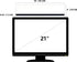 Yocoolfun Mount,18" Monitor Memo Board Top Monitor Sticky Note Holder,Sticky Boards,Message Board for Computer Monitors