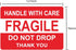 Hybsk 100 Per Roll Do Not Drop Thank You Fragile Stickers Adhesive Label (3x5 inch)