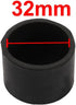 uxcell Furniture Desk Chair Round Rubber Leg Tip Cap 32mm Inner Dia Black