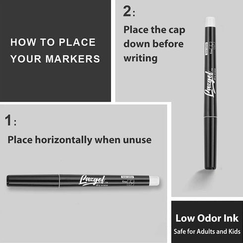 Dry Erase Markers Bulk, 60 Pack Black Low Odor Fine Point Markers for Whiteboard Use