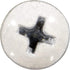 White Phillips Pan Sheet Metal Screws #10 x 1/2" (014973208165)