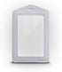 Teensery 2 Pcs Vertical Leather ID Badge Holder, Waterproof Clear Card Holder for School ID, Office ID, Black and