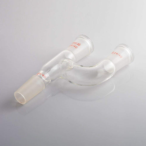 StonyLab 3 Way Claisen Distillation Adapter, 24/40 Joints Connecting Adapter Lab Supply