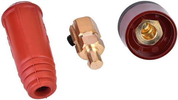 DKJ Series Welding Cable Joint Quick Connector, Male Plug and Panel Socket Adapter