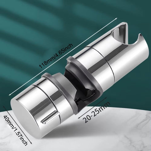 RecDec 360 Shower Head Holder with Slide Bar Clamp Mount Replacement Universal Rotation Adjustable Handheld Shower Wand