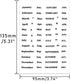 MEI YI TIAN 4 Sheets Black White Budget Monthly Tab Stickers for A6 Budgeting Binder Pockets