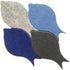 8 12.20X6.69X0.70In MAGICLULU Pcs Fish Felt Tiles Self-Adhesive Bulletin Board Decorative Wall Stickers for Office Home