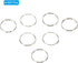 500 Pack 11mm/0.4" PATIKIL Mini Split Rings, OD Split Circular Ring Stainless Steel Clip Ring for Fastening Chandelier