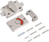 Door Lock Bathroom Toilet Lock with Occupancy Indicator, Stainless Steel Vacant Engaged Lock