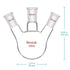 StonyLab Glass 250ml Heavy Wall 3 Neck Round Bottom Flask RBF with 24/40 Standard Taper Outer Joint