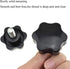 Hahiyo Hex Handle Threaded Knobs | Star Bump Shape M10 20mm Screw Length | Clamping Handgrip Nut Screw Combined Tightly