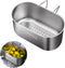 Frinovalt Stainless Steel Drain Basket, Kitchen Sink Drain Basket Storage Rack Strainer for