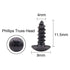150pcs #8 x 1/2 inch Truss Phillips Wood Screws with Black Oxide Coating