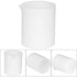 PTFE Beaker, Acid and Alkali Resistant Measuring Cup for Lab, 50ml High Lubrication White
