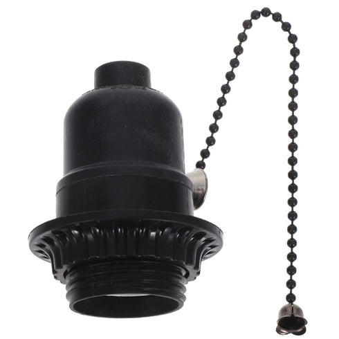 POPETPOP Pull Chain Lamp Socket Replacement, E26/E27 Universal Pull Chain Light Bulb