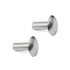 3/16" Diameter X 1/2" Length Brazier Head Solid Aluminum Rivets, 100-Pack for Fixing Leaky Solid Rivets