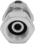 (4-PACK) 1404-02-02 Hydraulic Hose Adapter Fitting 1/8" Male to 1/8" Female Swivel, Carbon Steel Pipe Joints