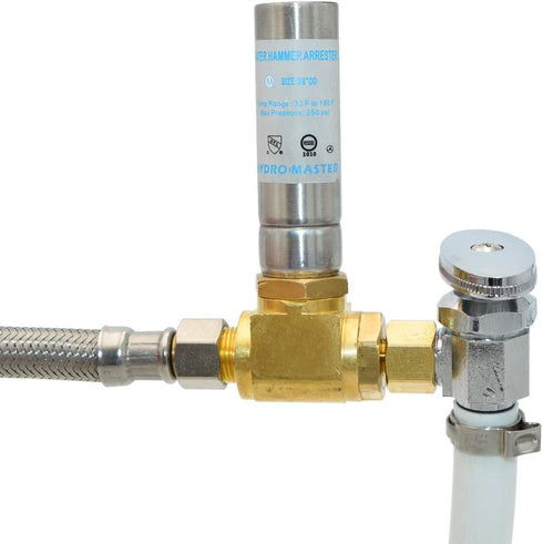 HYDRO MASTER Tee Water Hammer Arrestor, 3/8" OD Comp. x 3/8" OD Female Comp.