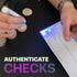 VersaCheck GTMS-1226 Gotest Check Compliance Tester & Counterfeit Detector for Checks, Currency, ID's (Blue)