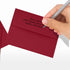 LUXPaper A2 Invitation Envelopes | Peel & Press | 4 3/8" x 5 3/4" | Garnet Red | 80lb. Text | 50 Qty