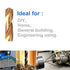 DRILLFORCE 10 PCS, 1/4" x 4" Titanium Coated Twist Drill Bits, Pack in Plastic Bag