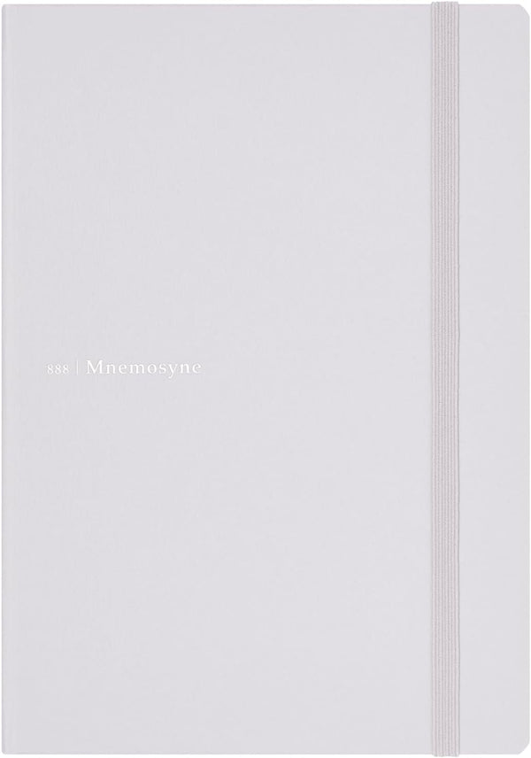 Maruman MNEMOSYNE Journal Notebook, 8.5 x 6.02 Inches (A5), 5mm Dot Grid, Hard Cover with Elastic Band, 90 gsm, 120