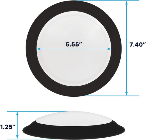 6 Inch Dimmable 5CCT 2700K 3000K 3500K 4000K 5000K, 12.5W, 1000LM 1 Count (Pack 1)) LUXRITE LED Disk Lights, Flush