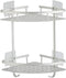 Hawsam No Drilling Bathroom Corner Shelves, Aluminum 2 Tier Shower Shelf Caddy