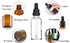 YIZHAO Clear Glass Dropper Bottle 2oz, Tincture Bottles with Glass Dropper, for Essential Oils, 6 Pcs