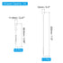 PATIKIL Eye Dropper, 5Pcs 1ml Glass Graduated Straight Tip Pipette Measured Dropper with Rubber Cap and Brush for Essential Oils, Lab Experiments, Clear and White
