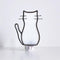 BOXCASA White Cat Night Light, Stained Glass Lamp, Warm Yellow Plug-In Night