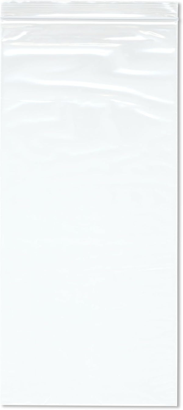 Plymor 7" x 15" Zipper Reclosable Plastic Bags (Pack of 200), 2 Mil