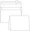 Instakingdom Instakindom 5" x 7" Blank Cards and Envelopes 200 Pack - Heavyweight