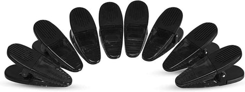 Thick Plastic Clips with Neodymium Magnet, 3-1/4" Length, Durable Versatile All-Purpose (Translucent Smoke)