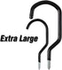 Extra Large Mountain Bike Storage Hook Set, 8 Inches Heavy Duty Garage Hook Set, Pack of 2