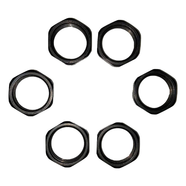 FSI 5/8" x24 Jam nut 5/8-24 Thread Black Steel Lock nut Package of
