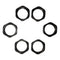 FSI 5/8" x24 Jam nut 5/8-24 Thread Black Steel Lock nut Package of