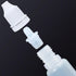 2 Pcs 15ml/0.5oz Plastic Dropper Bottles, Empty Squeezable Mini Refillable Containers with Cap and Plug, White/Red