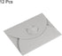 PATIKIL Gift Card Envelopes, 12 Pack Heart Shaped Clasp Mini Envelopes for Birthdays, Weddings - Silver
