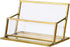 Hipiwe Vintage Gold Metal Business Card Holder Stand, Office Desktop Countertop Name Card Display Organizer