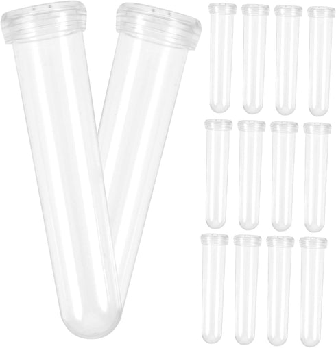 GANAZONO 50pcs -Keeping Tubes Vials for Fresh Flowers Plastic Water Tubes for