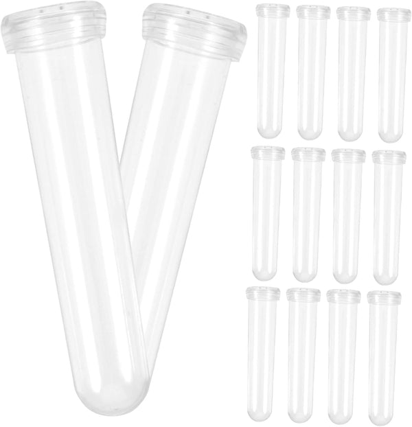 GANAZONO 50pcs -Keeping Tubes Vials for Fresh Flowers Plastic Water Tubes for