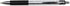 Universal 15540 Advanced Ink Retractable Ballpoint Pen, Black Ink, Silver, 1mm, Dozen