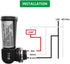 GBAYSA 1 Pack Outdoor Photoelectric Sensor,Dusk to Dawn Swivel Mount Conduit Lighting Control with Photocell,Automatic