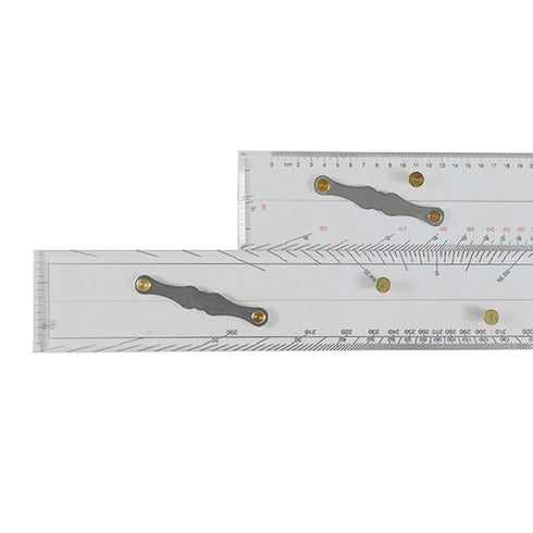 Naroote 450mm, (450mm) Marine Navigation Parallel Ruler, High Accuracy Clear Scale Mapping Points to Pull Parallel