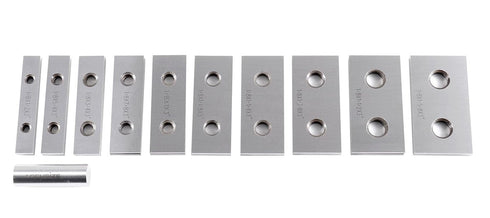 Accusize Industrial Tools 1/8'' Thickness Precision Parallel Sets, 10 Pairs, 3'' Length